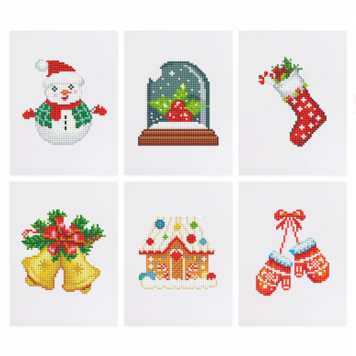 6 Mini Diamond Paintings - Kerstmis