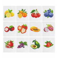 Load image into Gallery viewer, 12 Mini Diamond Paintings - Fruit
