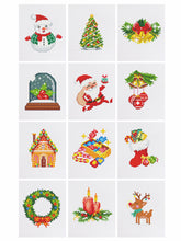 Load image into Gallery viewer, 12 Mini Diamond Paintings - Kerst
