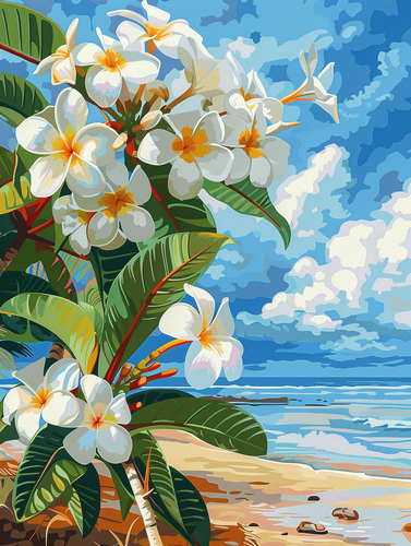 Diamond Paintings - Plumerias