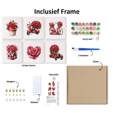 Load image into Gallery viewer, Schilderen op Nummer | Rode Rozen
