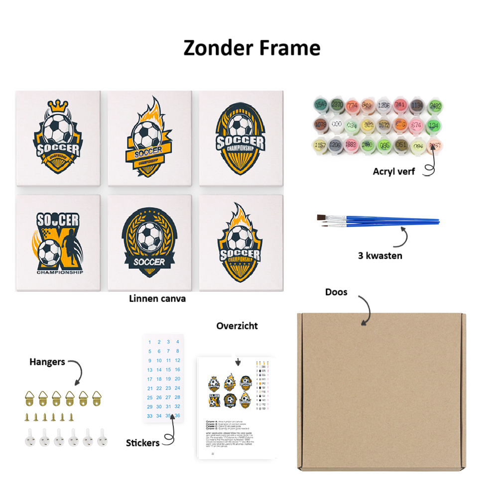 Schilderen op Nummer | Voetbal