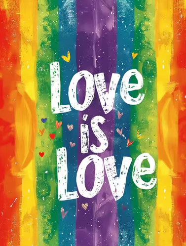 Diamond Painting - Tekst - Love is Love