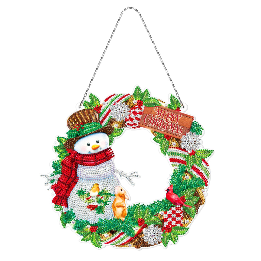 Snowman Decoration Wreath