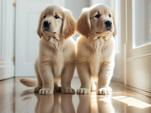 Diamond Painting - Golden Retriever Puppy's