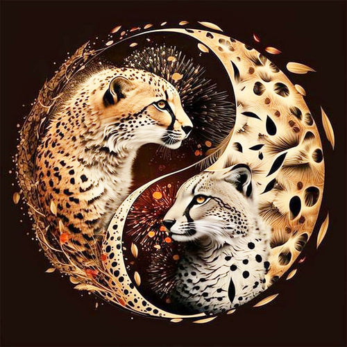 Diamond Painting - Yin Yang Cheeta