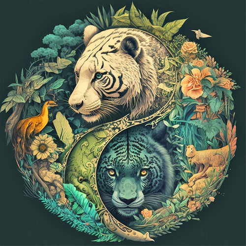 Diamond Painting - Yin Yang Jungle