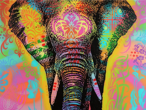 Diamond Painting - Olifant met Barok